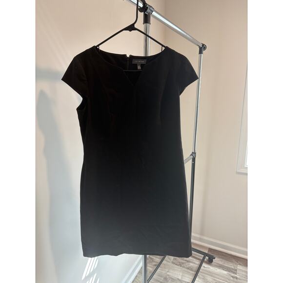 The Limited Black V-Neck Cap Sleeve Sheath Dress - Size 8P - Picture 1 of 6